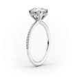 The Pave Sarah Set With A 5 Carat Cushion Moissanite Discount