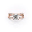 The Zoey Set With A 2.5 Carat Cushion Moissanite Online now