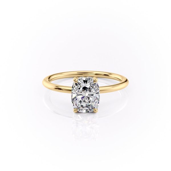 The Sandra Set With A 5 Carat Elongated Cushion Moissanite Online Hot Sale