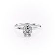 The Sandra Set With A 4 Carat Elongated Cushion Moissanite Online Sale