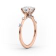 The Serena Set With A 5 Carat Elongated Cushion Moissanite on Sale