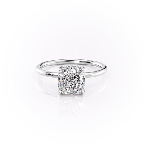 The Sandra Set With A 5 Carat Cushion Moissanite Cheap