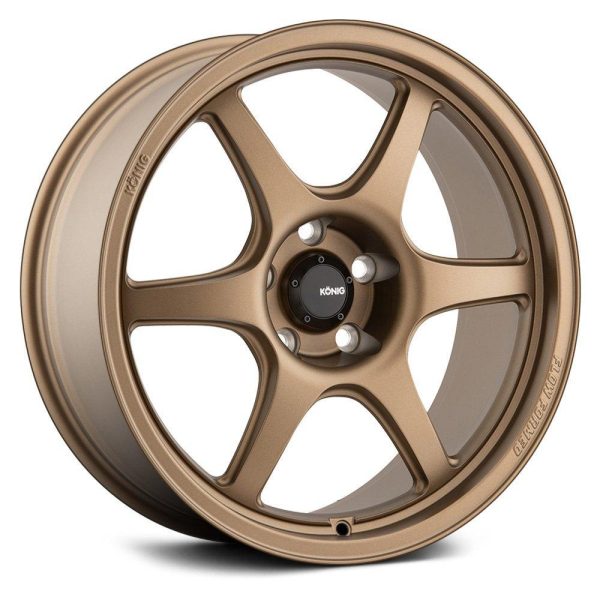 Konig Hexaform Wheels (15x9 4X100 ET+35) Matte Bronze or Matte Black For Cheap