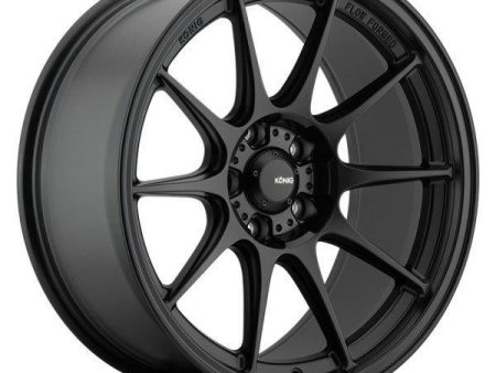 Konig Dekagram Wheels (19x8.5 5x114.3 ET+30) Semi-Matte Black Cheap