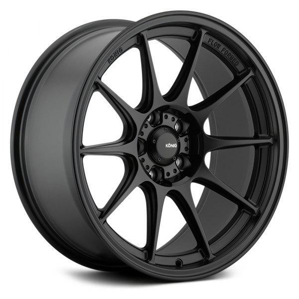 Konig Dekagram Wheels (19x9.5A 5x114.3 ET+35) Semi-Matte Black For Discount